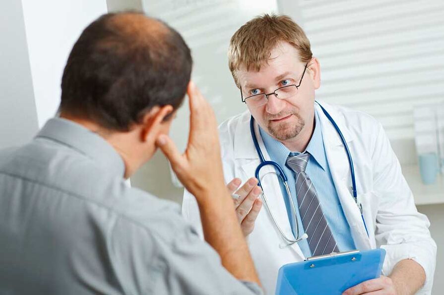 Consultation with a doctor for prostatitis