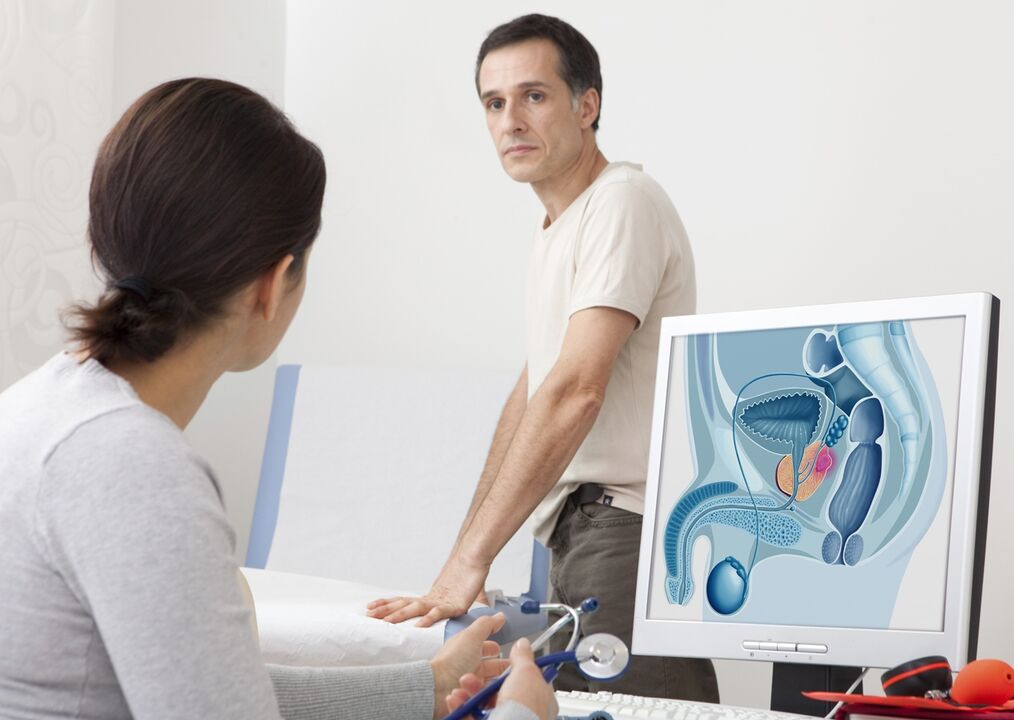 Consultation with a specialist in chronic prostatitis