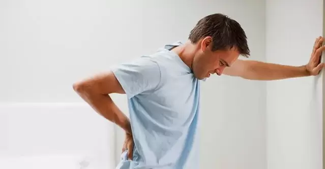 Pain in the lumbosacral area in a man is a sign of chronic prostatitis