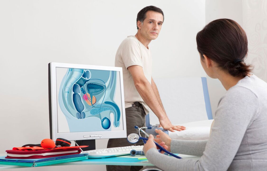 Consultation with a doctor for prostatitis